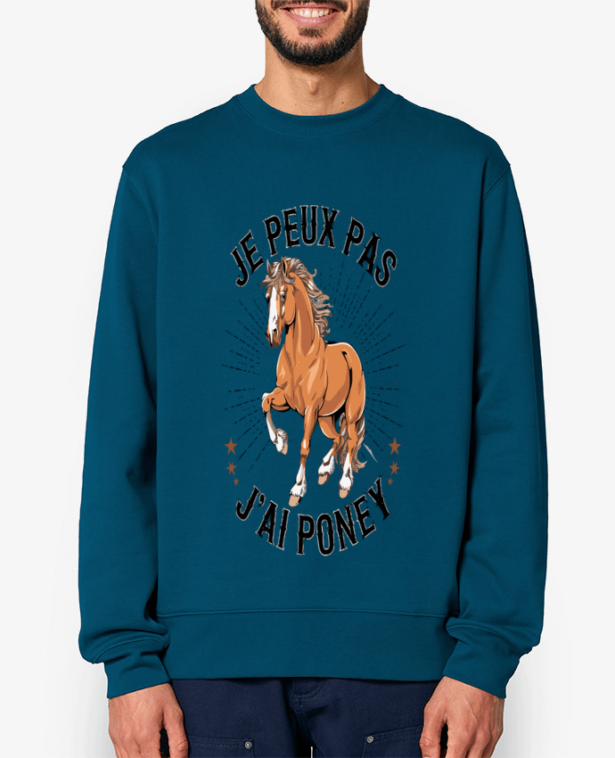 Sweat-shirt je peux pas j'ai poney Par bwilfy