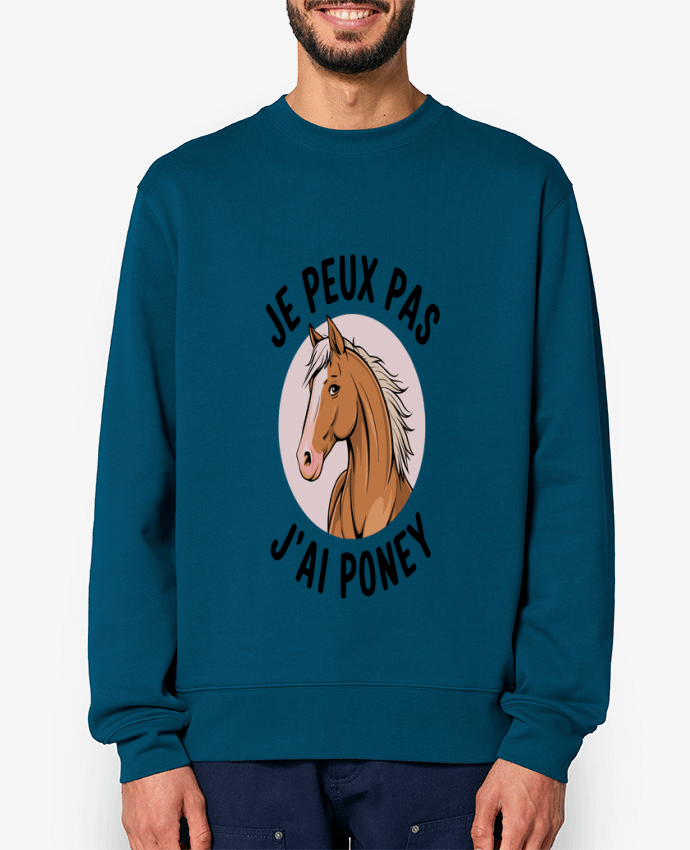 Sweat-shirt je peux pas j'ai poney Par bwilfy