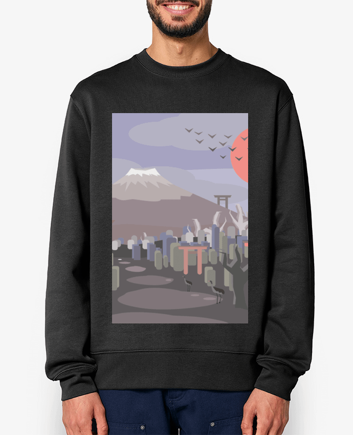 Sweat-shirt Mont Fuji Par I'm Pierre