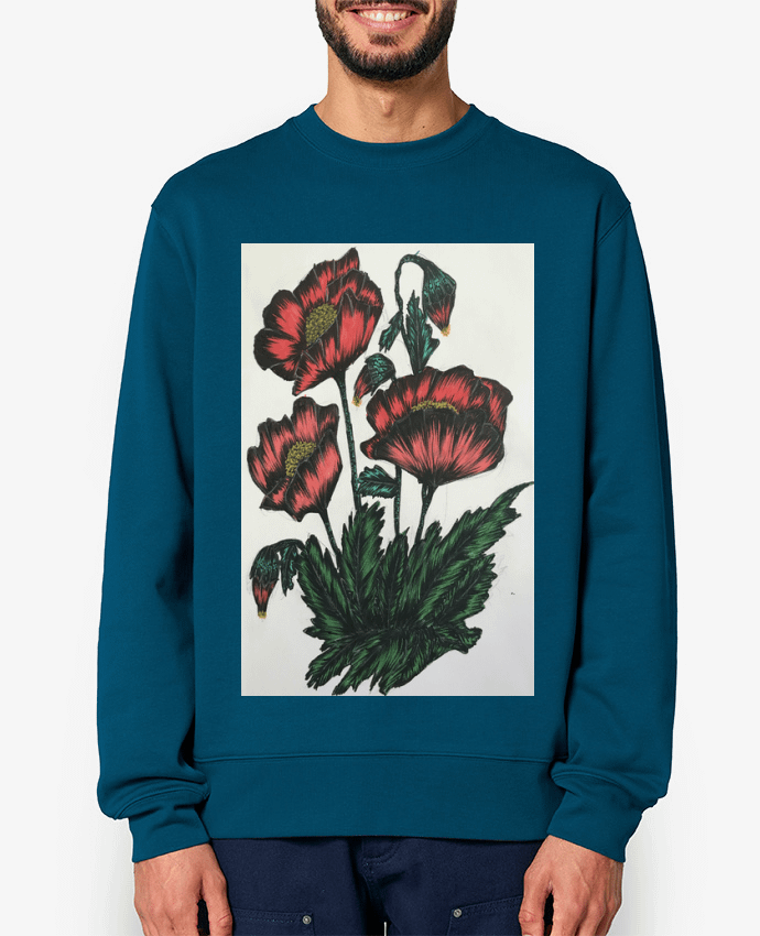 Sweat-shirt flowers Par Kaoutar fashiondesigner