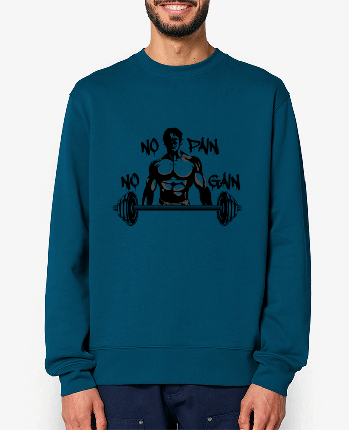 Sweat-shirt GYM NO PAIN NO GAIN Par Nankurunaisa