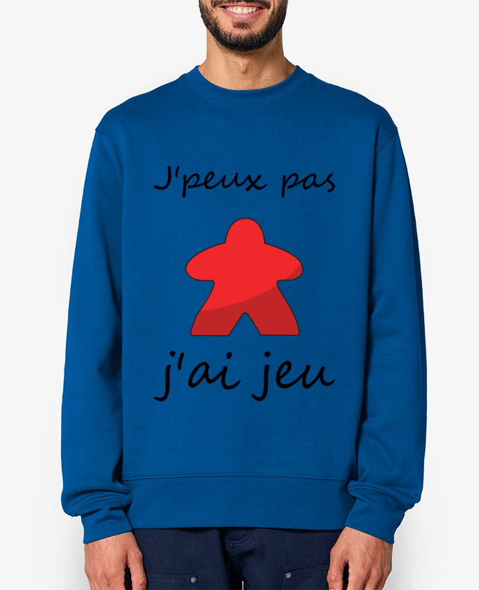 Sweat-shirt j'peux pas j'ai jeu Meeple Rouge Par Le Repaire des Joueurs