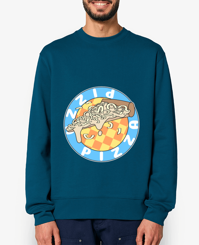 Sweat-shirt Illustrated Pizza Logo Par Loon