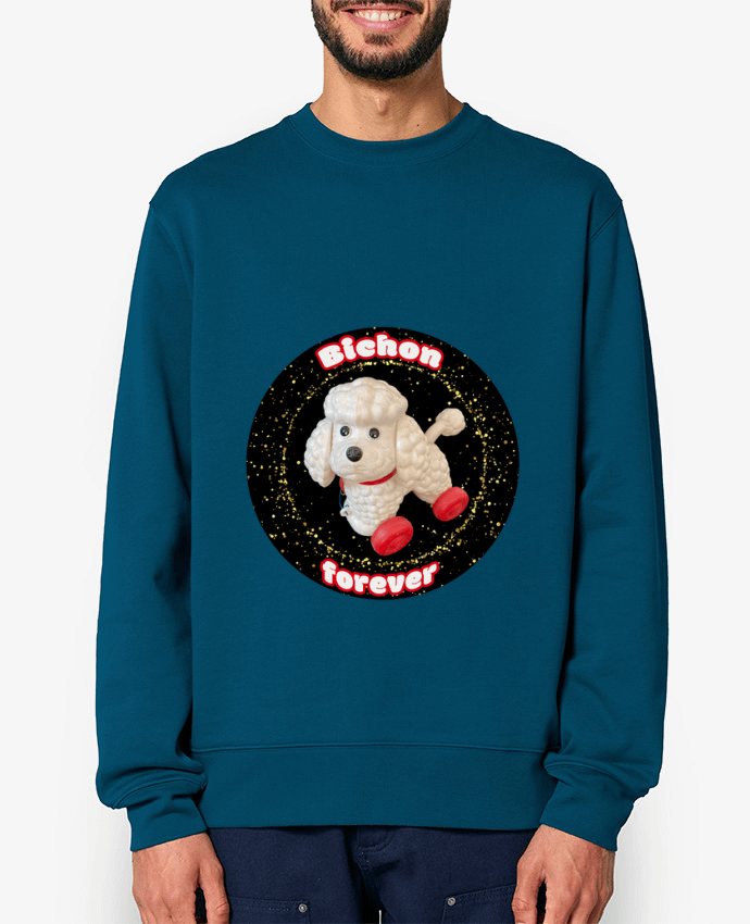Sweat-shirt Bichon forever paillettes Par Unik&moi