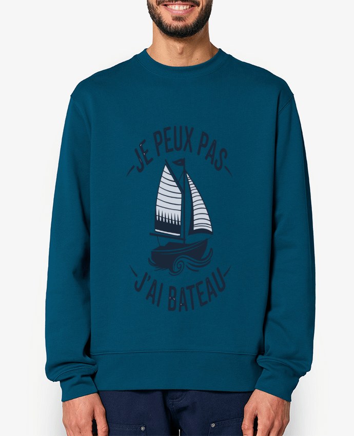 Sweat-shirt je peux pas j'ai bateau Par bwilfy