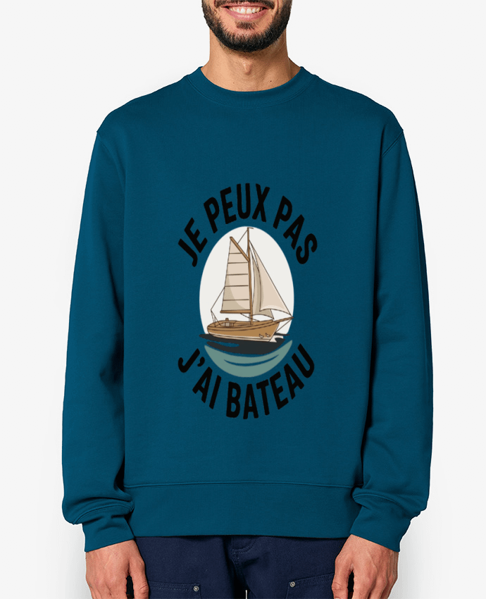 Sweat-shirt je peux pas j'ai un bateau Par bwilfy