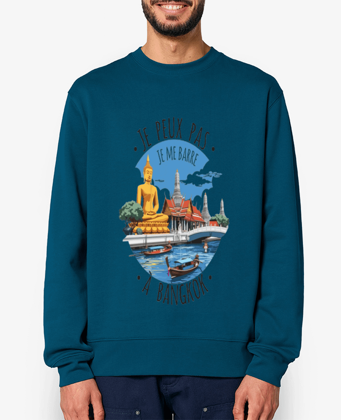 Sweat-shirt je peux pas je me barre à Bangkok Par bwilfy