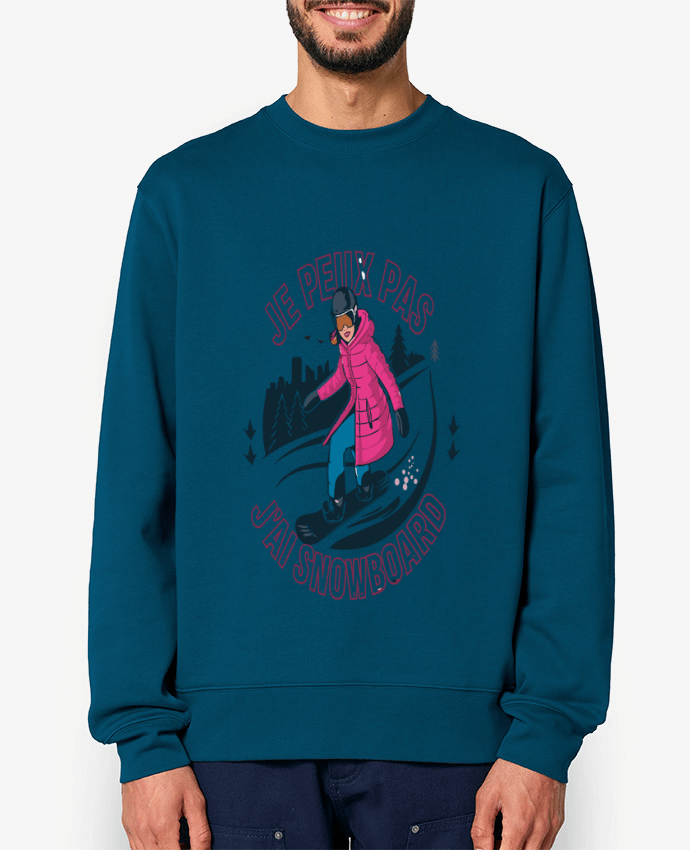 Sweat-shirt je peux pas j'ai snowboard Par bwilfy