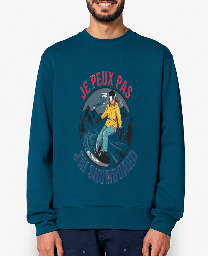 Sweat-shirt je peux pas jai snowboard Par bwilfy