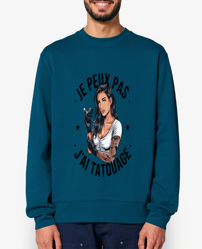 Sweat-shirt je peux pas j'ai tatouage Par bwilfy