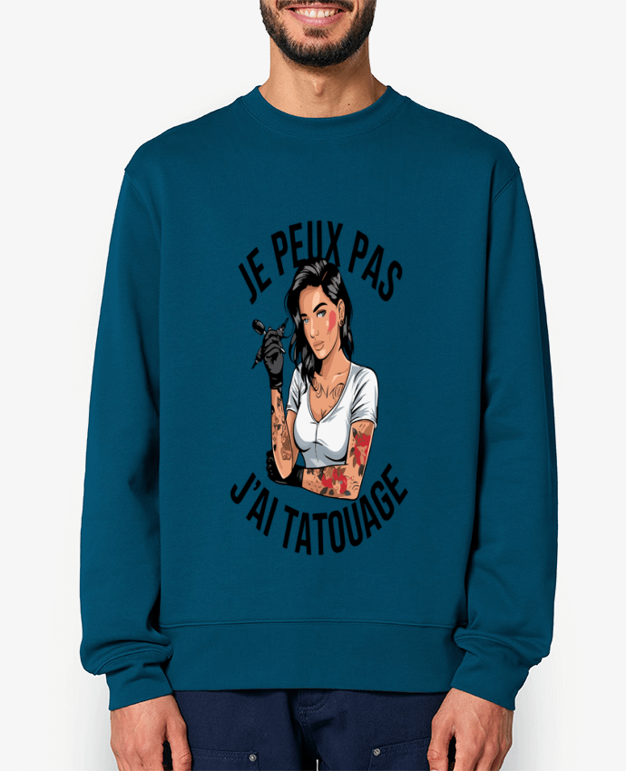 Sweat-shirt je peux pas j'ai tatouage Par bwilfy