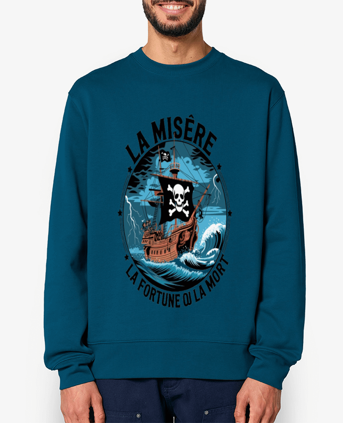 Sweat-shirt la misère la fortune ou la mort Par bwilfy