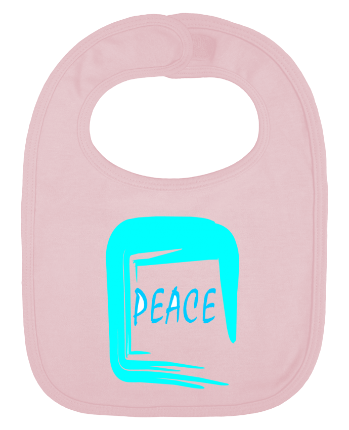 Bavoir bébé uni Peace par Fanjadesign