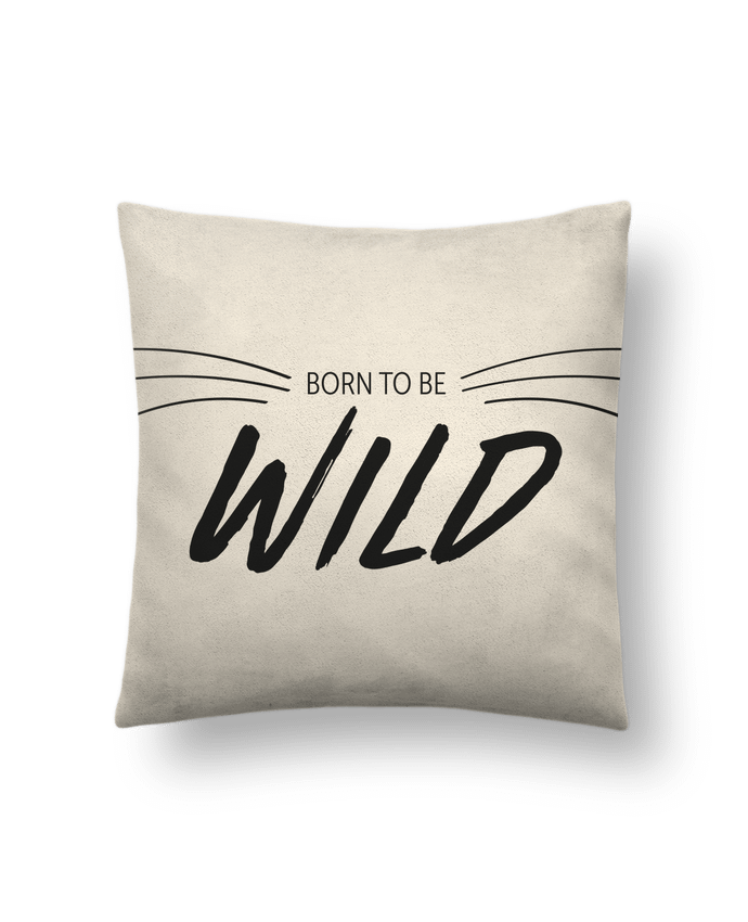 Cushion suede touch 45 x 45 cm BORN TO WILD by IDÉ'IN