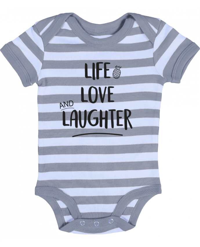 Baby Body striped Life, love and laughter... - IDÉ'IN