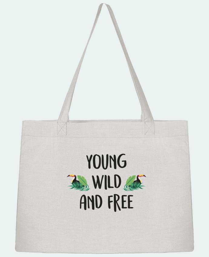 Shopping tote bag Stanley Stella Young, Wild and Free by IDÉ'IN