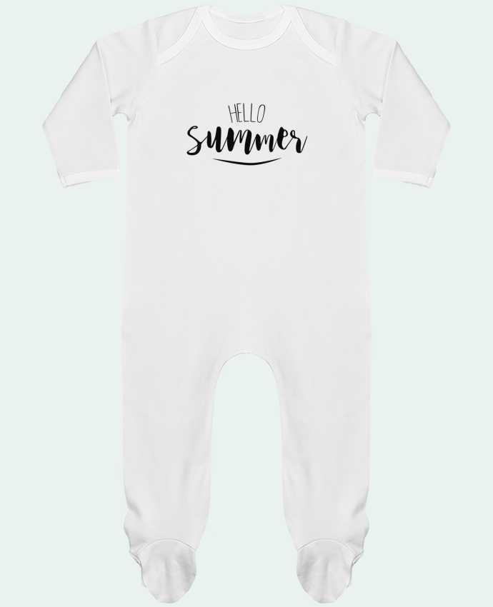 Baby Sleeper long sleeves Contrast Hello Summer ! by IDÉ'IN