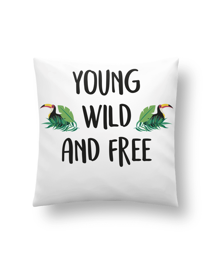 Coussin Young, Wild and Free par IDÉ'IN