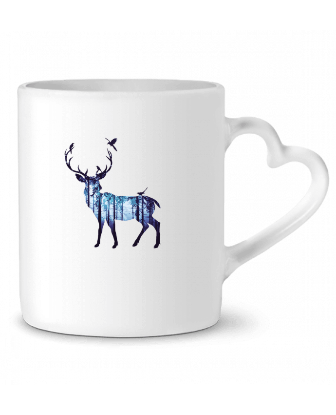 Mug coeur Deer par Likagraphe