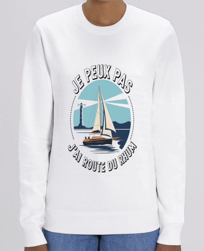 Sweat-shirt je peux pas j'ai route du rhum Par bwilfy