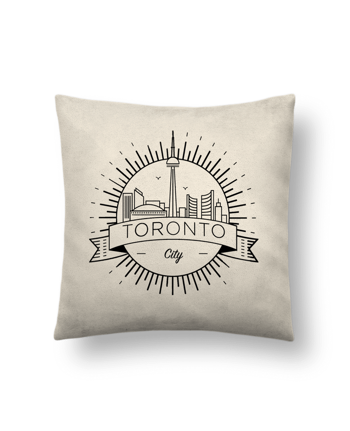 Cushion suede touch 45 x 45 cm Toronto City by Likagraphe