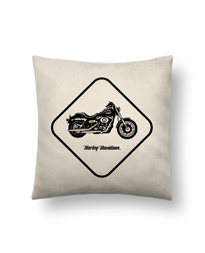 Coussin suédine Harley Davidson par Likagraphe