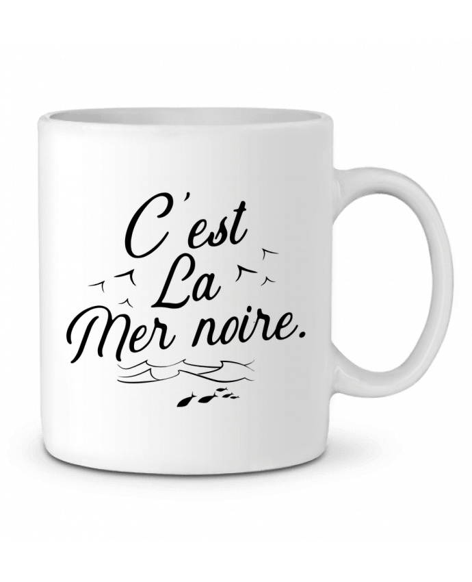 Taza Cerámica C'est la mer noire por Original t-shirt