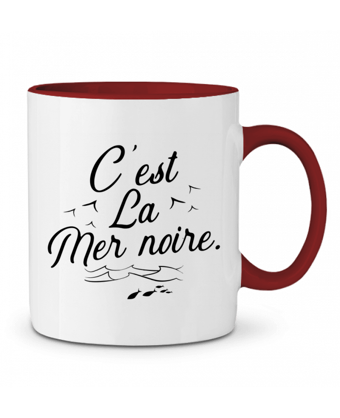 Mug bicolore C'est la mer noire Original t-shirt