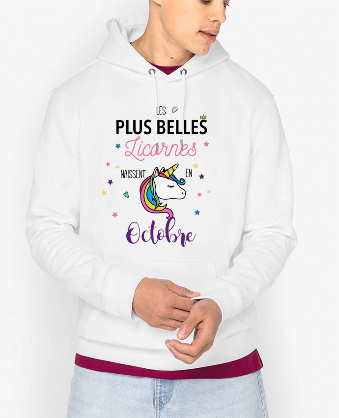 Hoodie Les plus belles licornes - Octobre Par La boutique de Laura