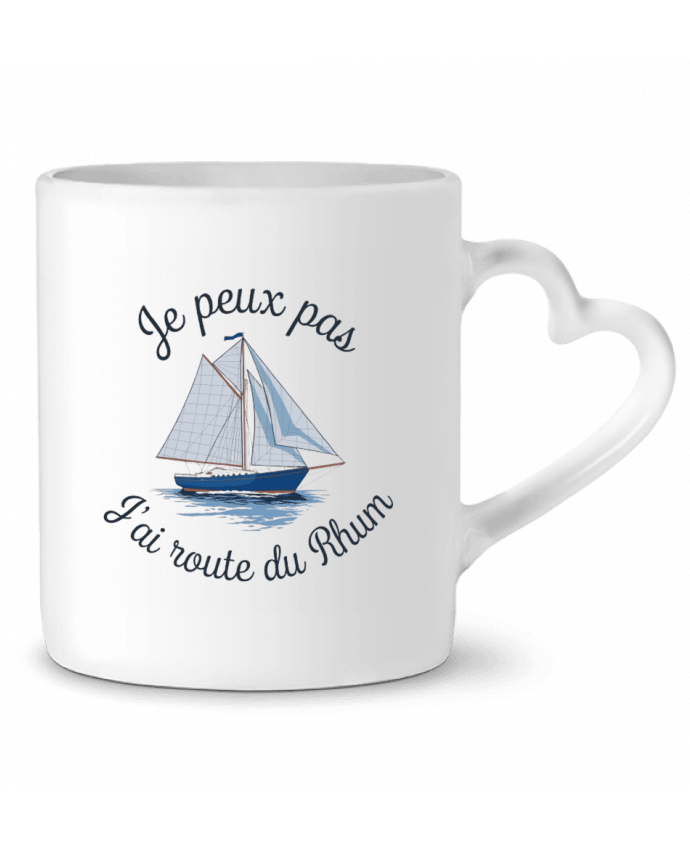 Mug coeur je peux pas j'ai route du rhum par bwilfy