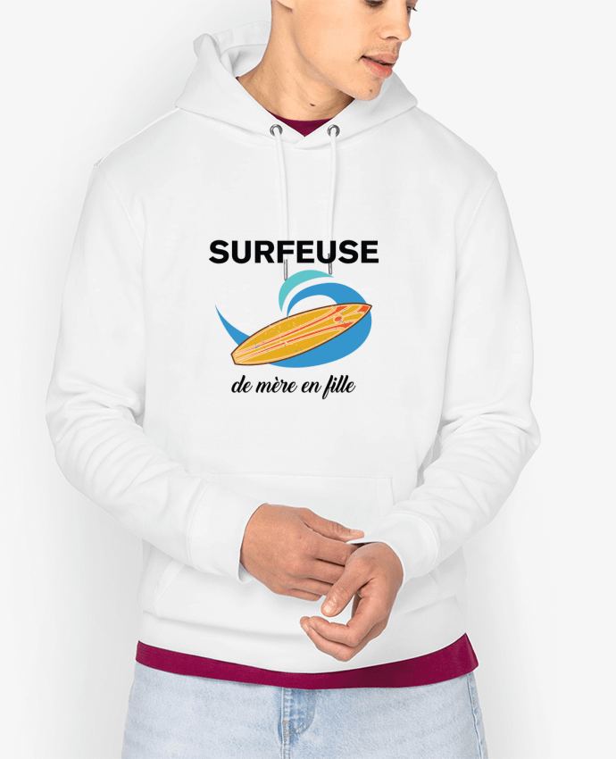 Hoodie Surfeuse de mère en fille Par tunetoo