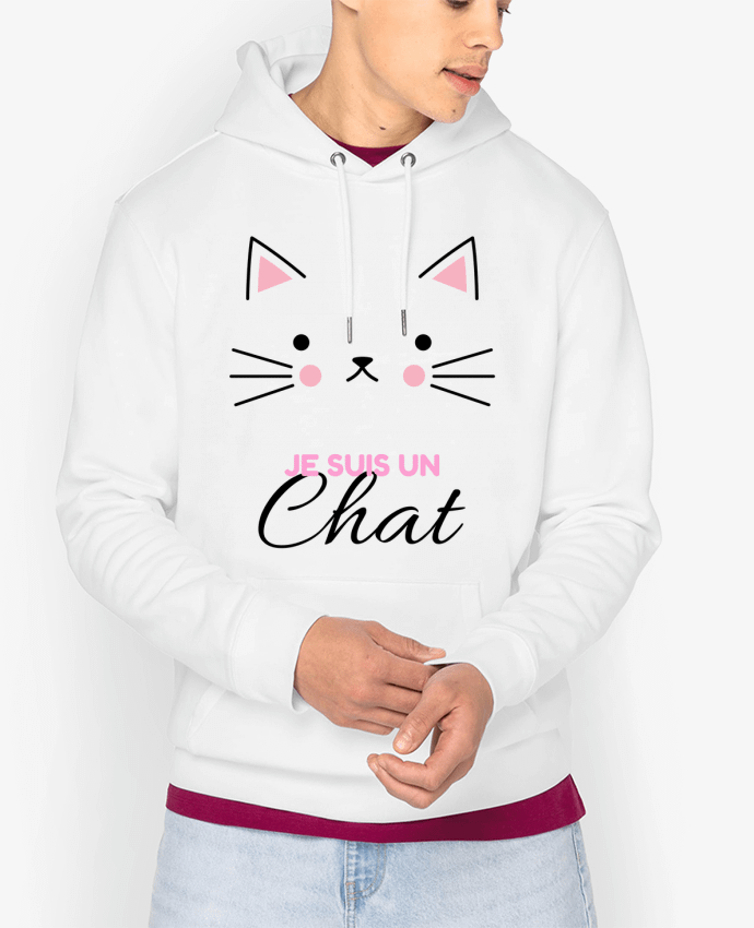 Hoodie Je suis un chat Par La boutique de Laura