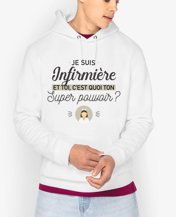 Hoodie Je suis infirmière Par La boutique de Laura