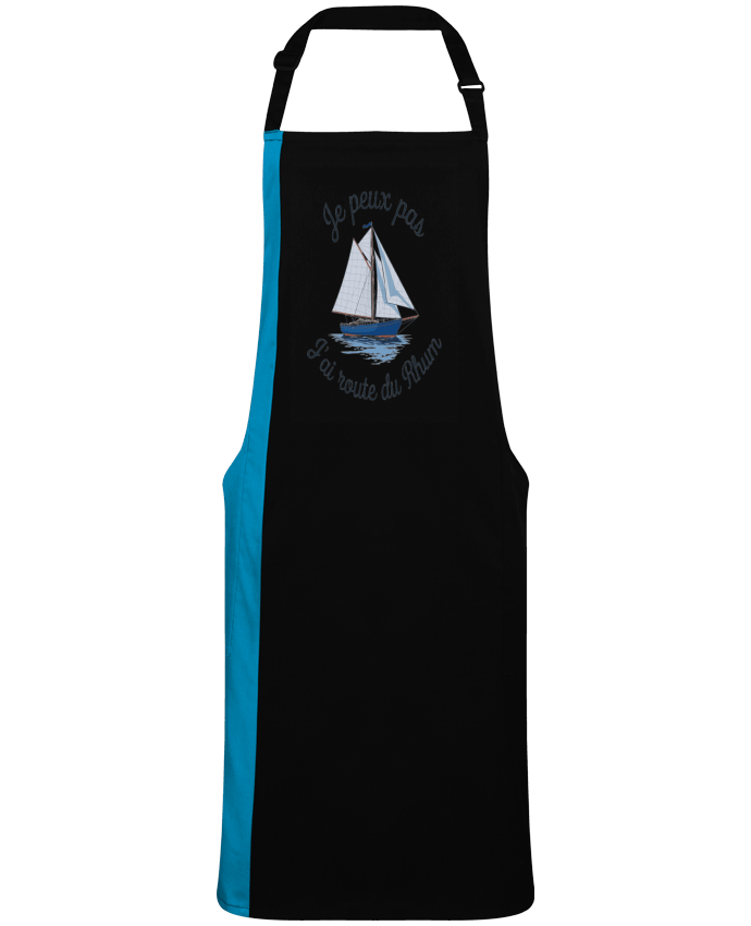 Tablier bicolore je peux pas j'ai route du rhum par  bwilfy