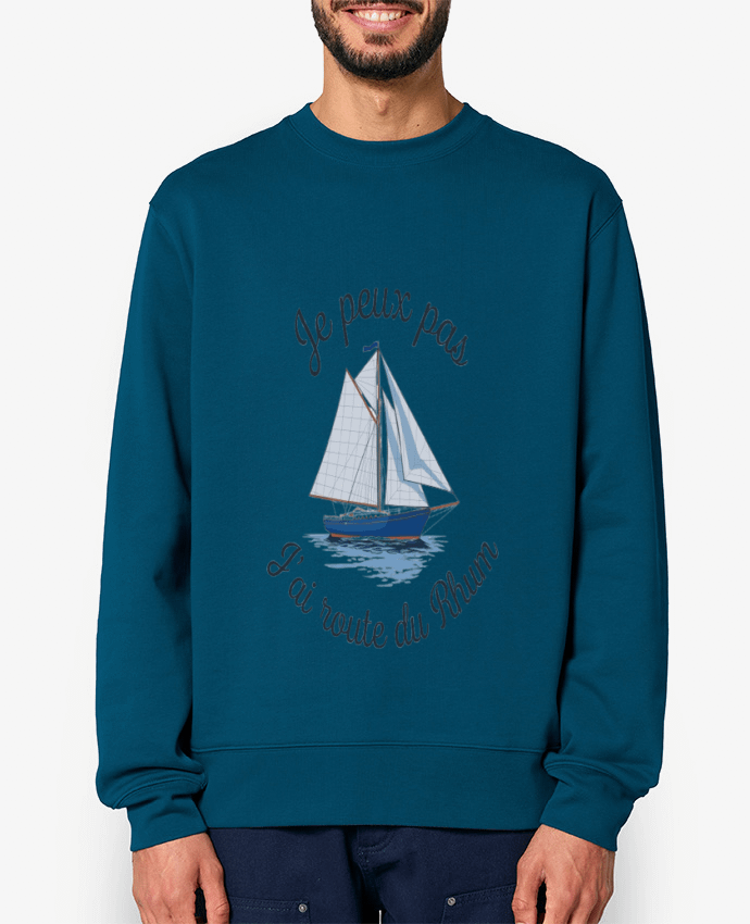 Sweat-shirt je peux pas j'ai route du rhum Par bwilfy