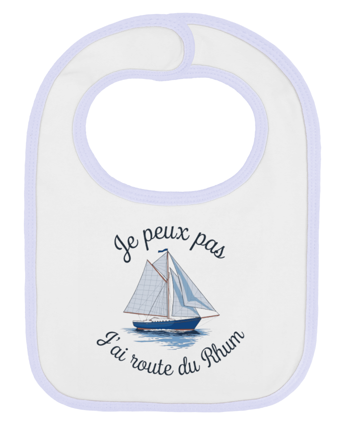 Bavoir bébé uni je peux pas j'ai route du rhum par bwilfy