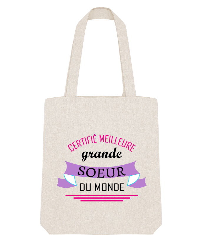 Tote Bag Stanley Stella Certifié meilleure grande sœur du monde par tunetoo 