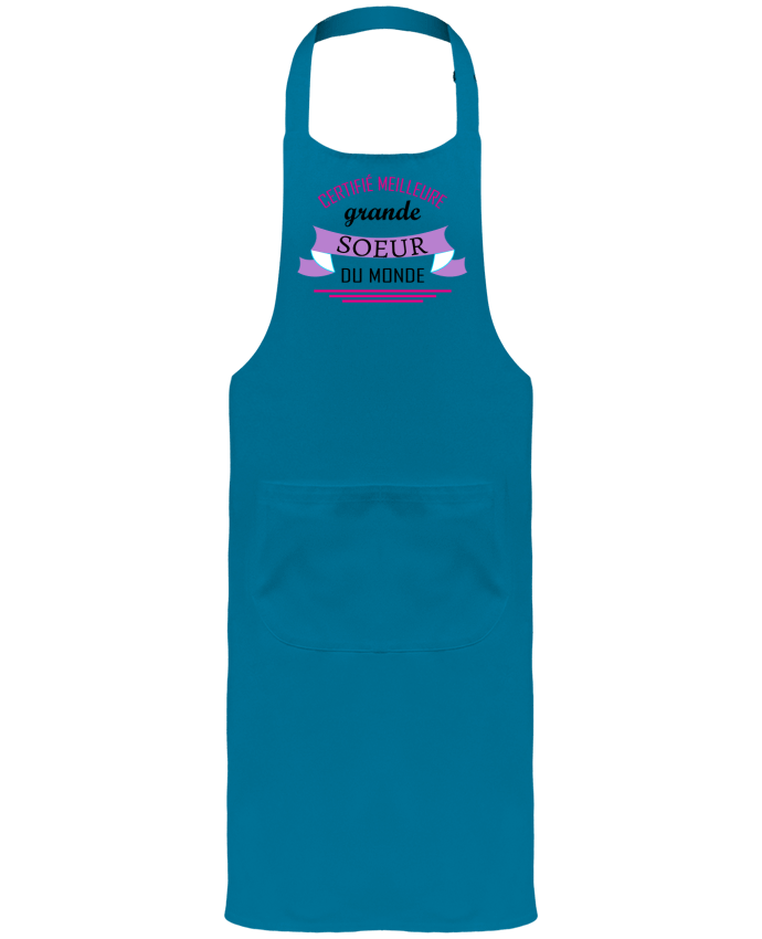 Garden or Sommelier Apron with Pocket Certifié meilleure grande sœur du monde by tunetoo