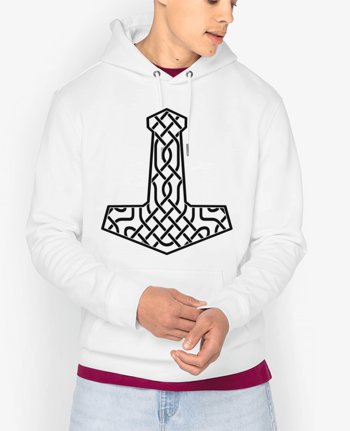 Hoodie Mjöllnir symbole viking Par KronoArt