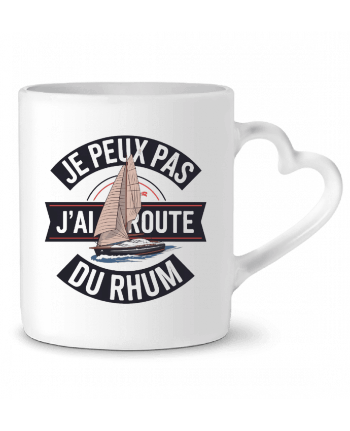 Mug coeur je peux pas j'ai route du rhum par bwilfy