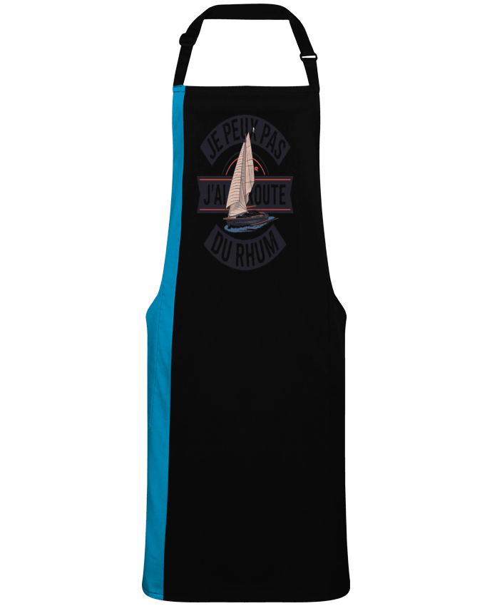 Tablier bicolore je peux pas j'ai route du rhum par  bwilfy