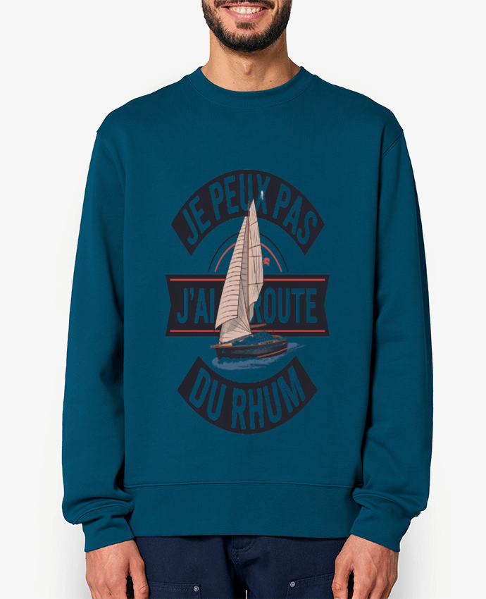 Sweat-shirt je peux pas j'ai route du rhum Par bwilfy
