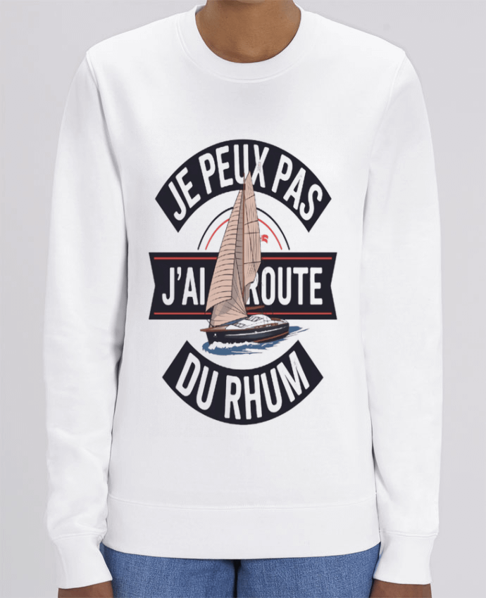 Sweat-shirt je peux pas j'ai route du rhum Par bwilfy