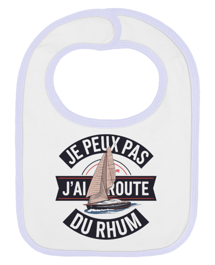 Bavoir bébé uni je peux pas j'ai route du rhum par bwilfy