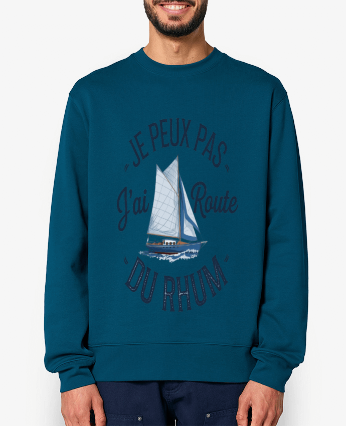 Sweat-shirt je peux pas j'ai route du rhum Par bwilfy