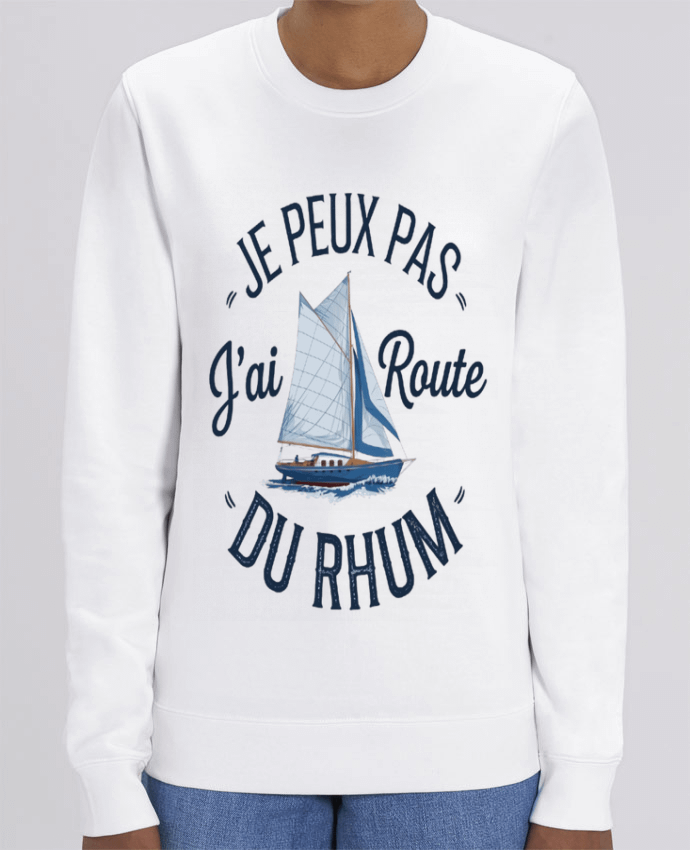 Sweat-shirt je peux pas j'ai route du rhum Par bwilfy