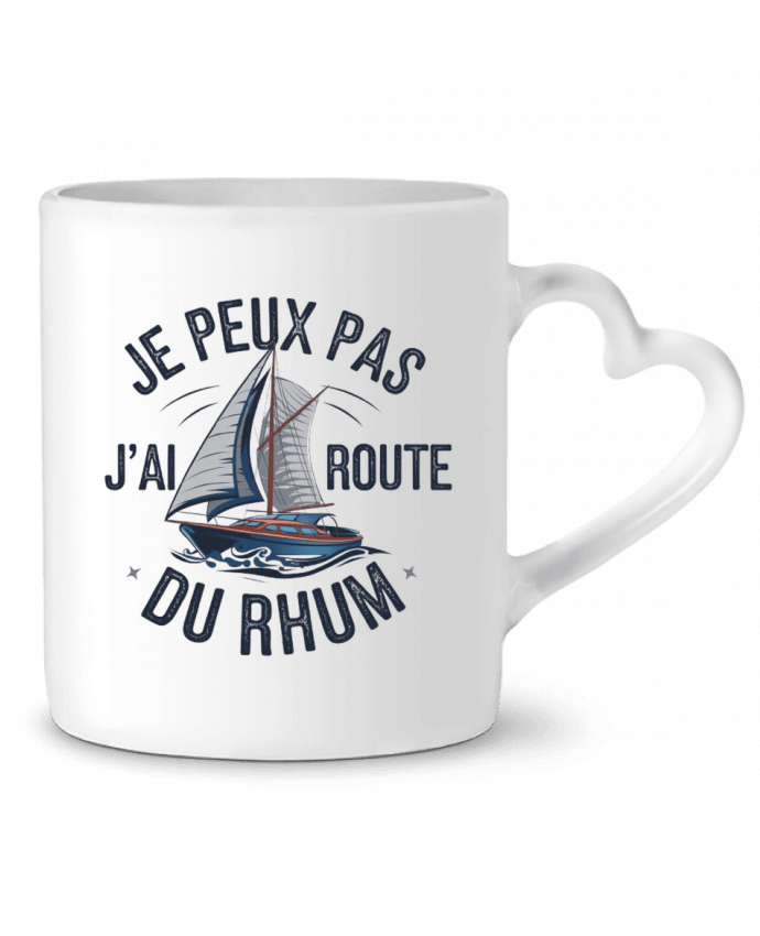 Mug coeur je peux pas j'ai route du rhum par bwilfy