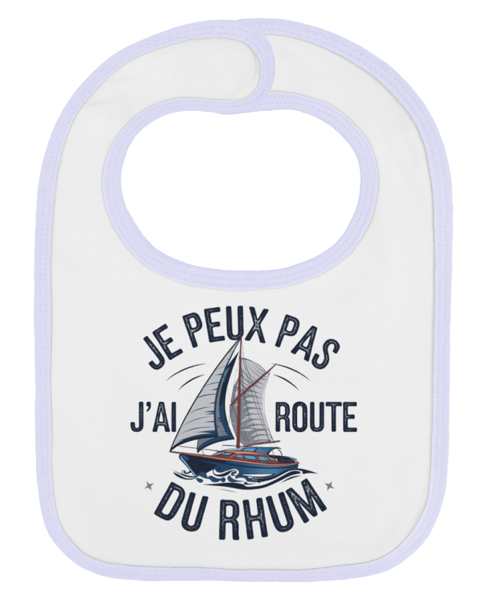 Bavoir bébé uni je peux pas j'ai route du rhum par bwilfy