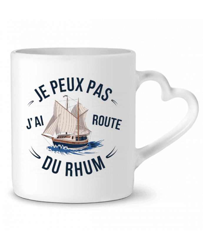 Mug coeur je peux pas j'ai route du rhum par bwilfy