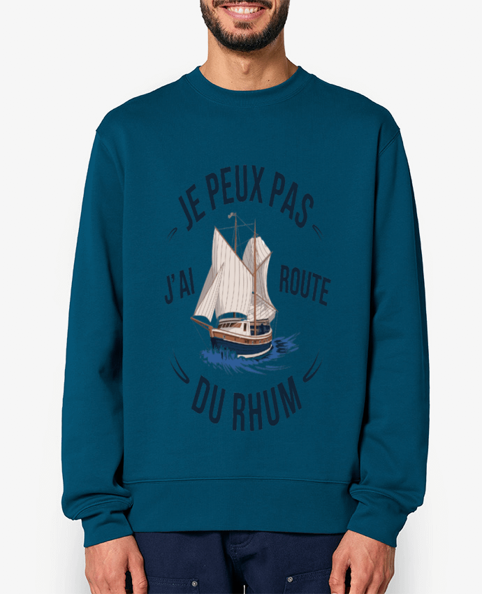 Sweat-shirt je peux pas j'ai route du rhum Par bwilfy